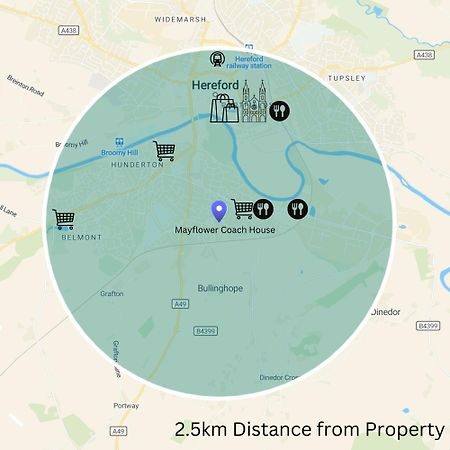 Hereford - Mayflower Coach House, Modern 2 Bedroom Property With Parking, Located South Of Hereford City, Suitable For Small Family, Couple Or Contractors - Sleeps Up To 5 Guests - Hosted By Rentmyhouse Ngoại thất bức ảnh